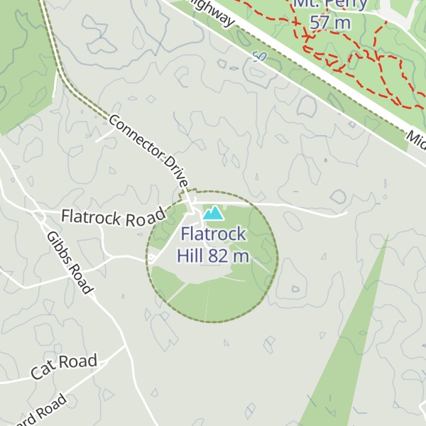 Map of Flatrock Hill