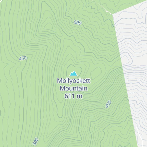 Map of Mollyockett Mountain