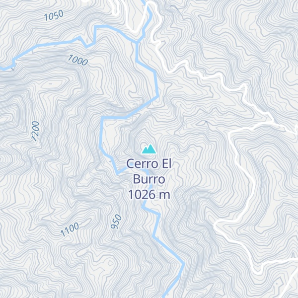 Map of Cerro El Burro