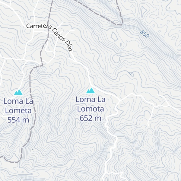 Map of Loma La Lomota