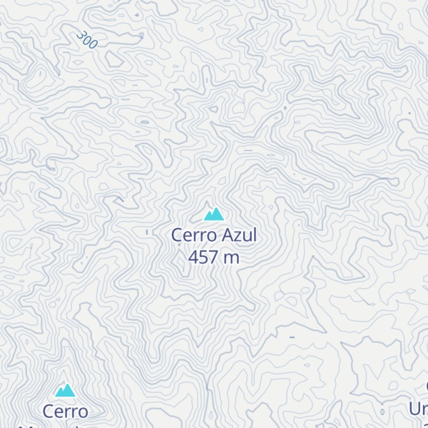 Map of Cerro Azul
