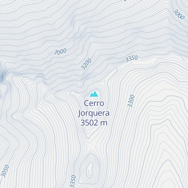Map of Cerro Jorquera