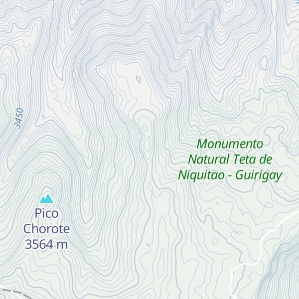 Map of Cerro Los Carbones