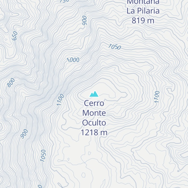Map of Cerro Monte Oculto