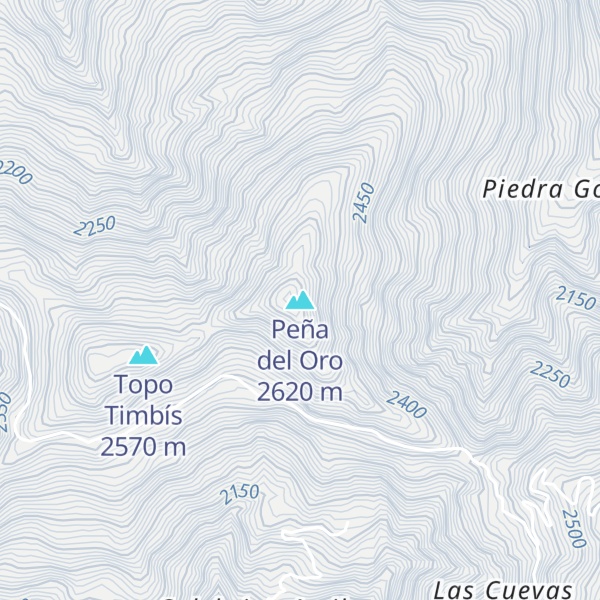 Map of Peña del Oro