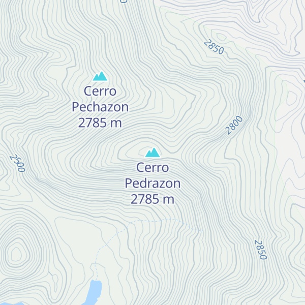 Map of Cerro Pedrazon