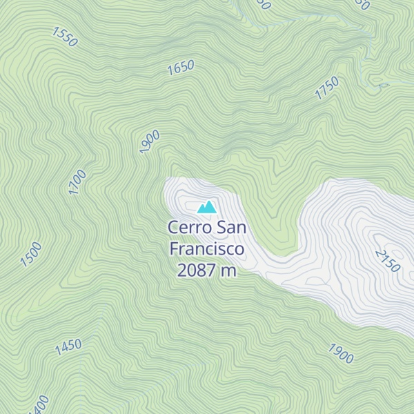 Map of Cerro San Francisco