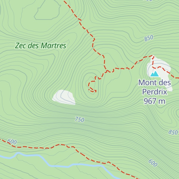Map of Mont des Lièvres