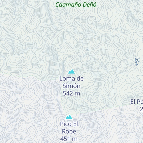 Map of Loma de Simón