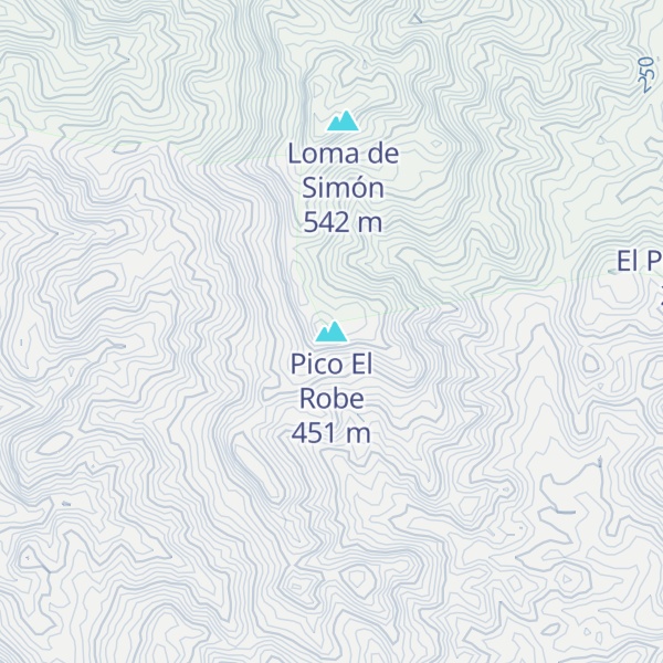 Map of Pico El Robe