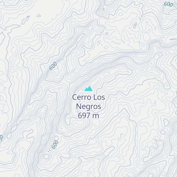 Map of Cerro Los Negros