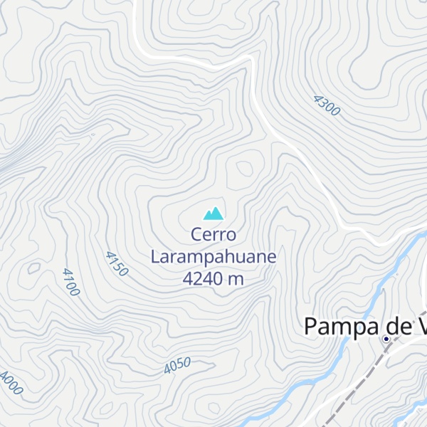 Map of Cerro Larampahuane