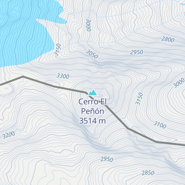 Map of Cerro El Peñón
