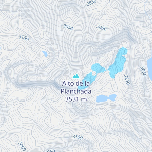 Map of Alto de la Planchada