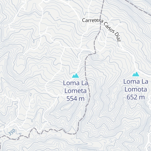Map of Loma La Lometa