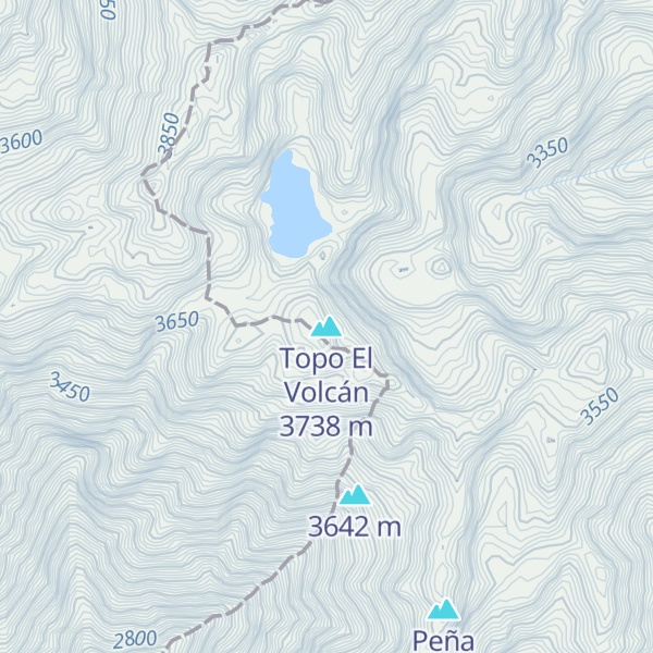 Map of Topo El Volcán
