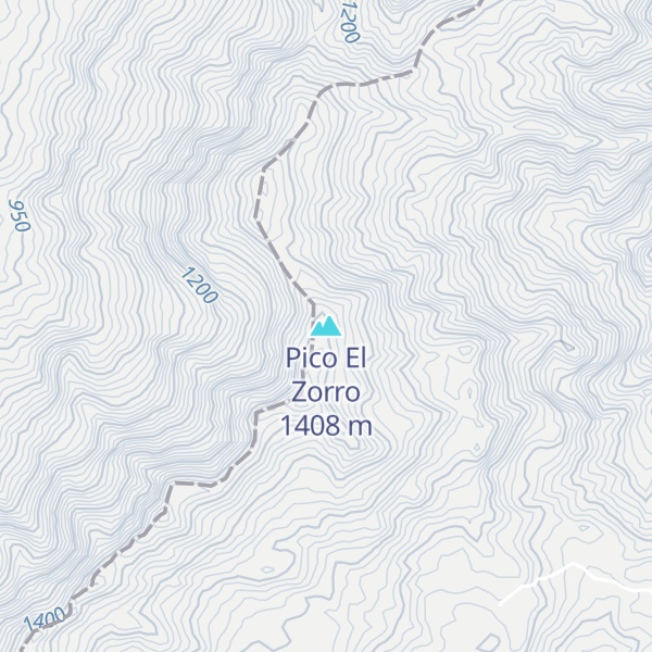 Map of Pico El Zorro