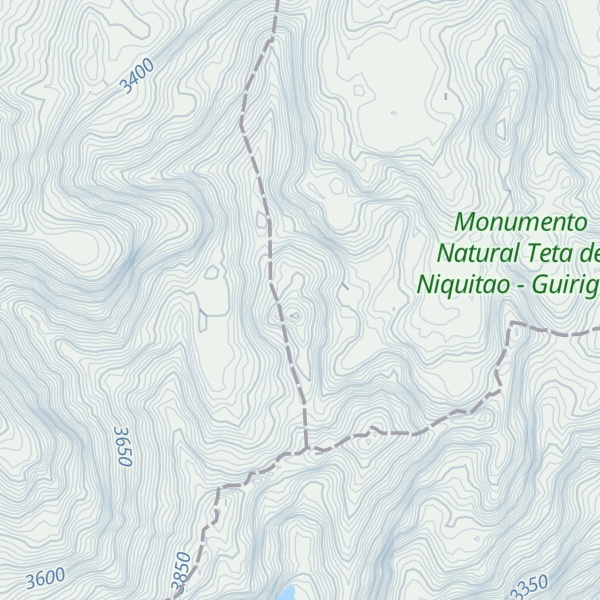Map of Pico Güirigay