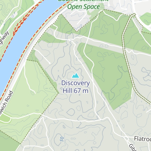 Map of Discovery Hill