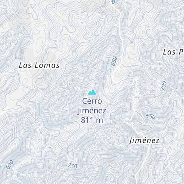 Map of Cerro Jiménez