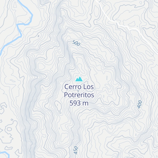 Map of Cerro Los Potreritos
