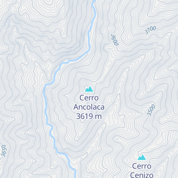 Map of Cerro Ancolaca
