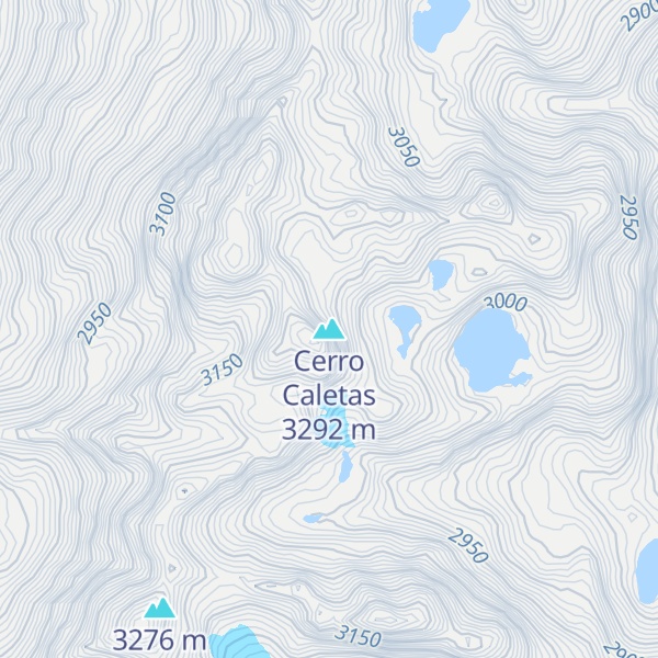 Map of Cerro Caletas