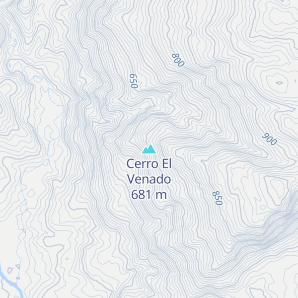 Map of Cerro El Venado