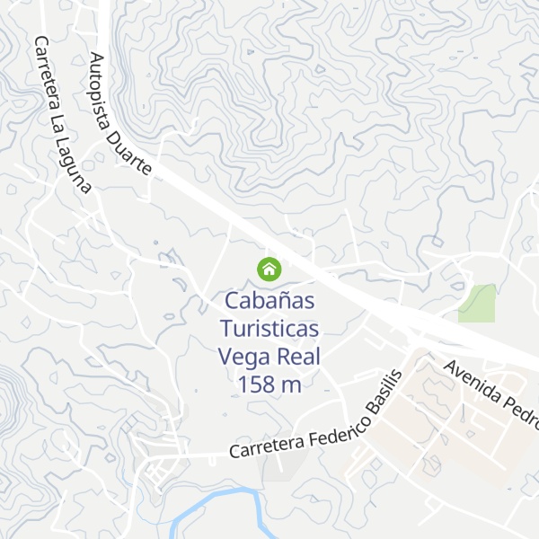 Map of Cabañas Turisticas Vega Real