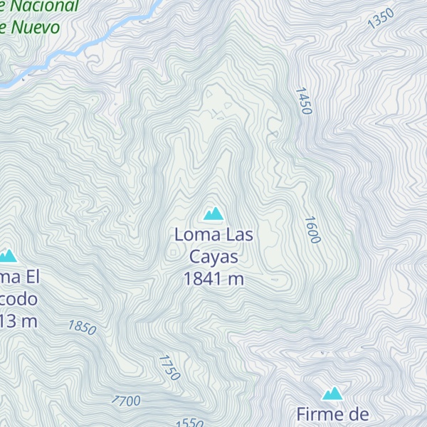 Map of Loma Las Cayas