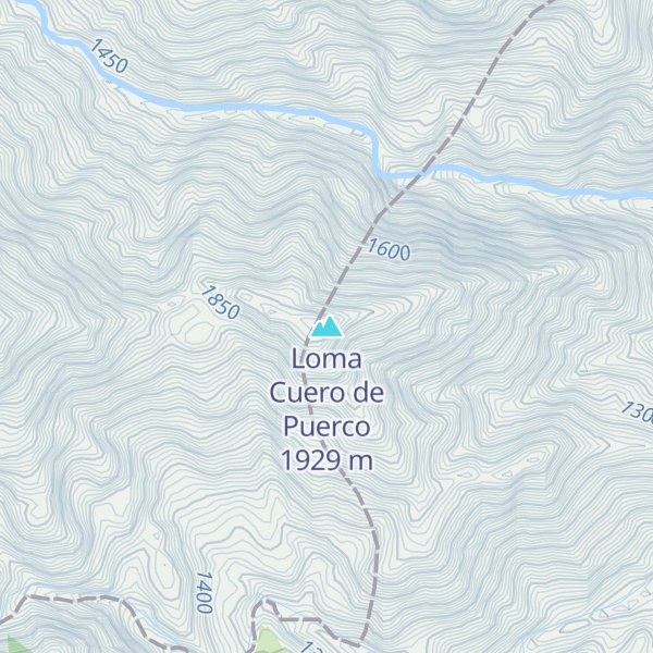 Map of Loma Cuero de Puerco
