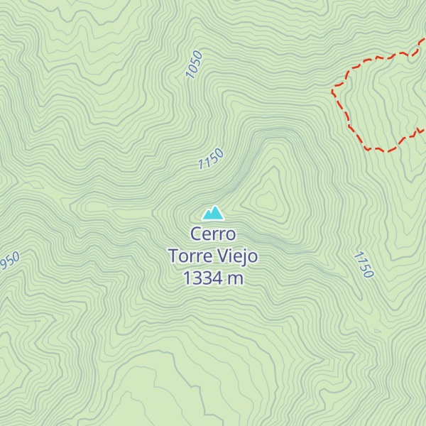 Map of Cerro Torre Viejo