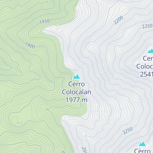 Map of Cerro Colocalan