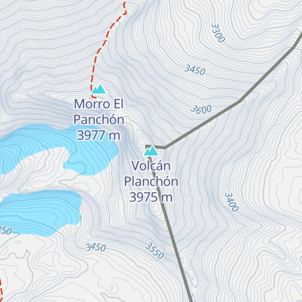 Map of Volcán Planchón