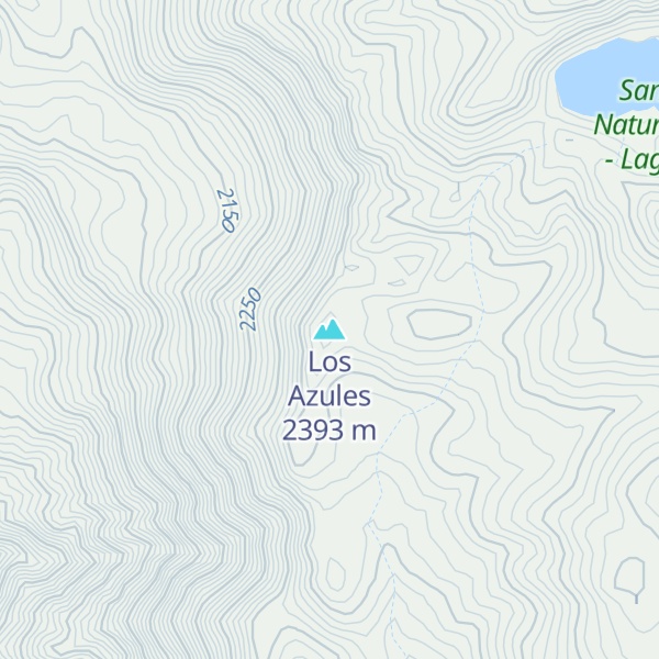 Map of Los Azules