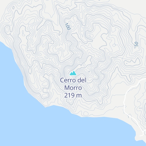 Map of Cerro del Morro