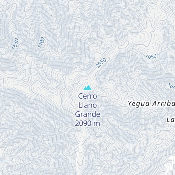 Map of Cerro Llano Grande