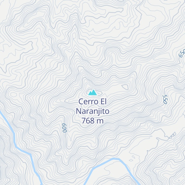 Map of Cerro El Naranjito