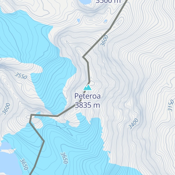 Map of Peteroa