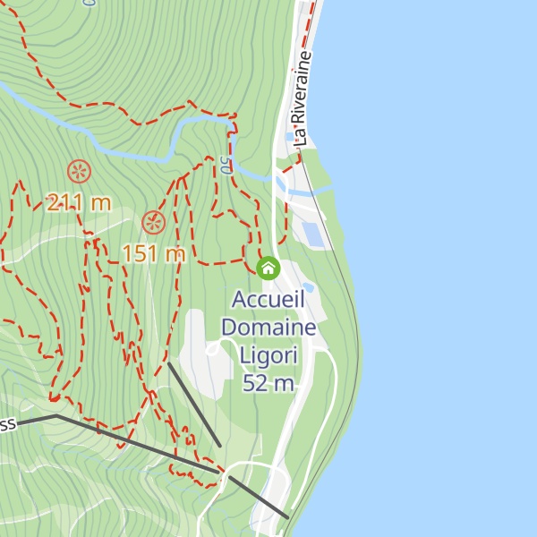 Map of Accueil Domaine Ligori