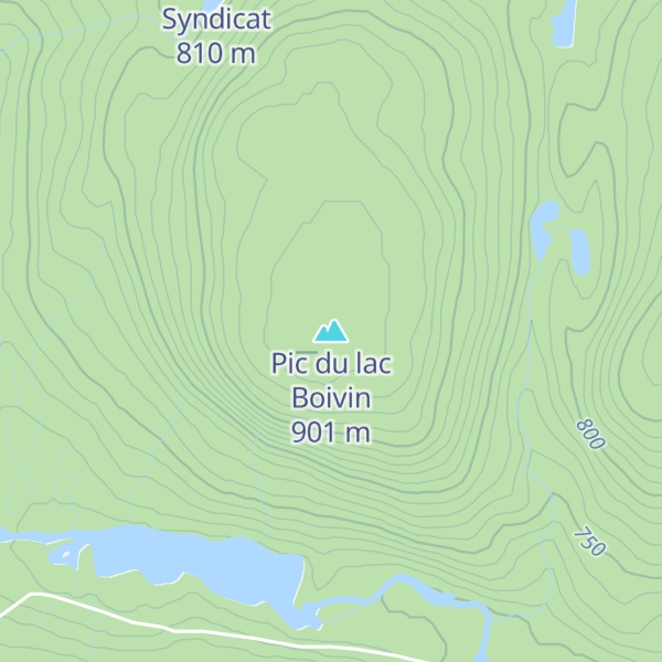 Map of Pic du lac Boivin