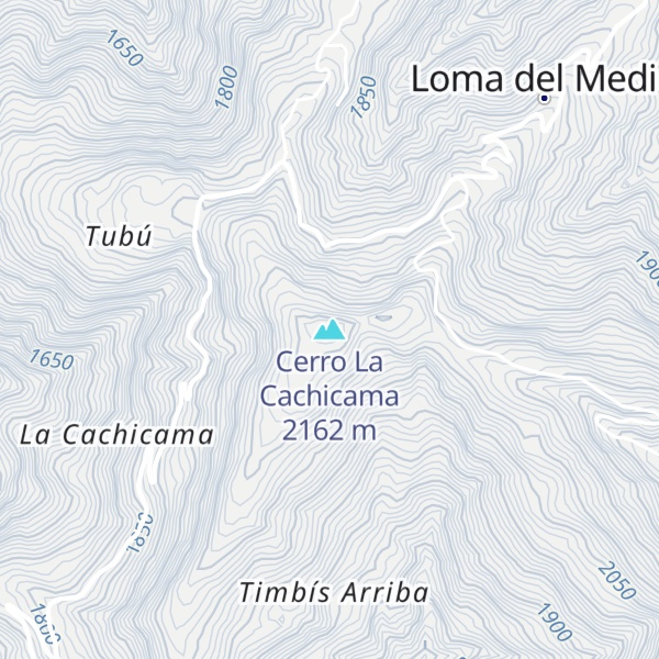 Map of Cerro La Cachicama