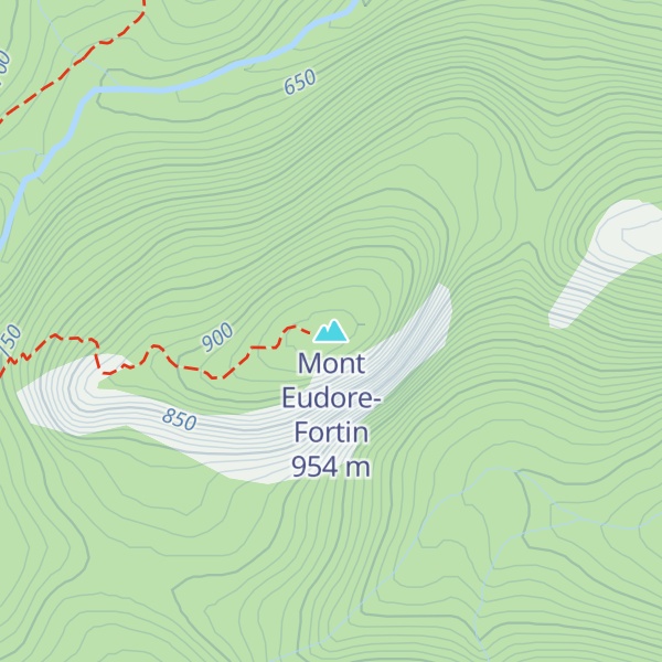 Map of Mont Eudore-Fortin