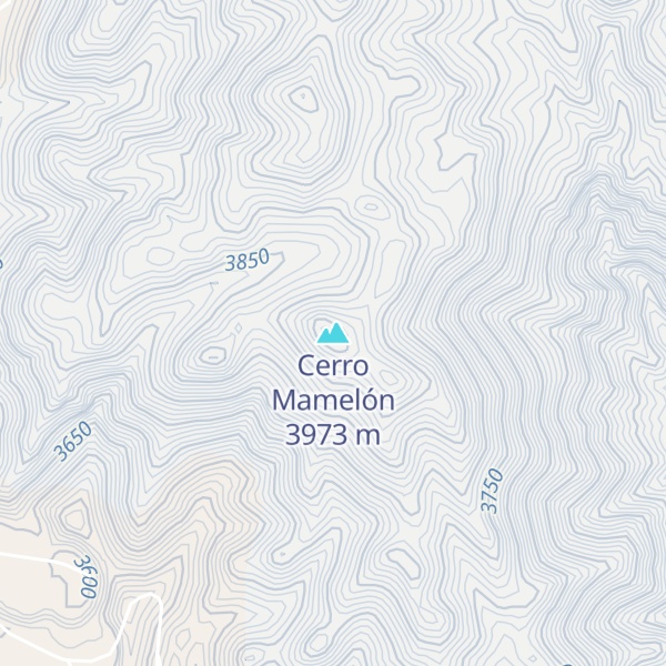 Map of Cerro Mamelón
