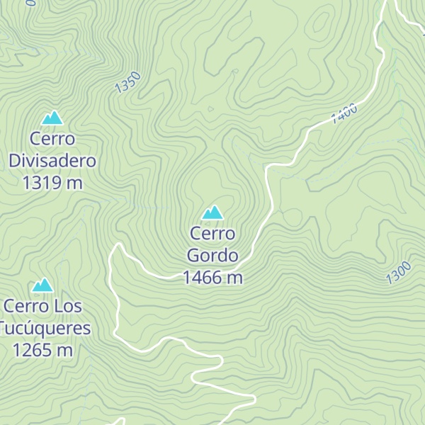 Map of Cerro Gordo