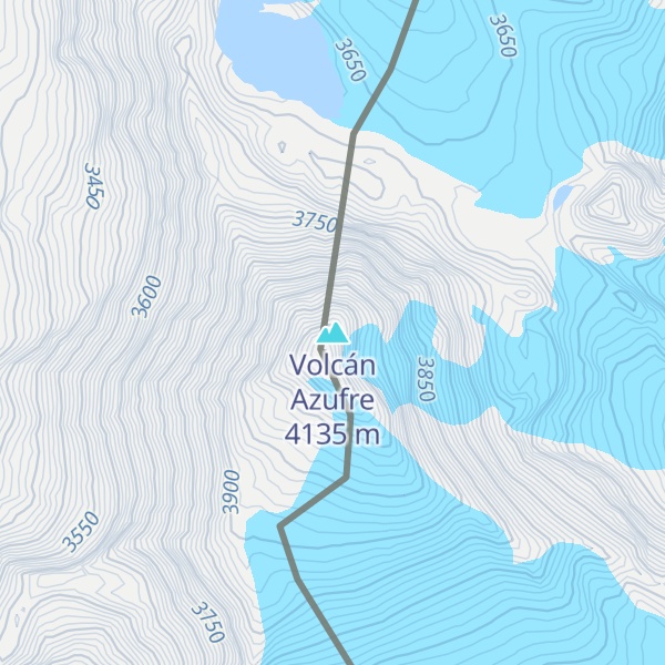 Map of Volcán Azufre