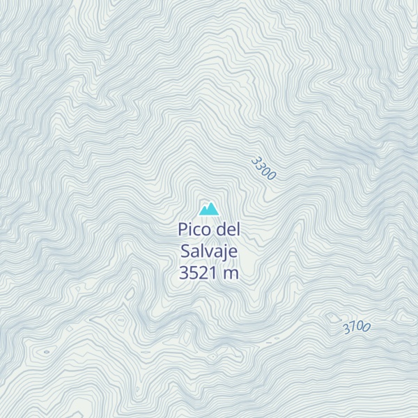 Map of Pico del Salvaje