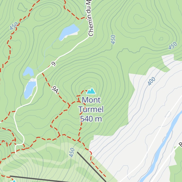 Map of Mont Turmel