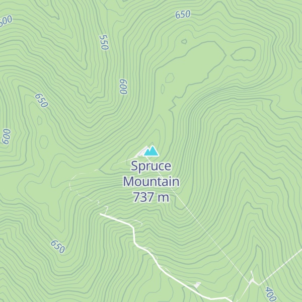 Map of Spruce Mountain