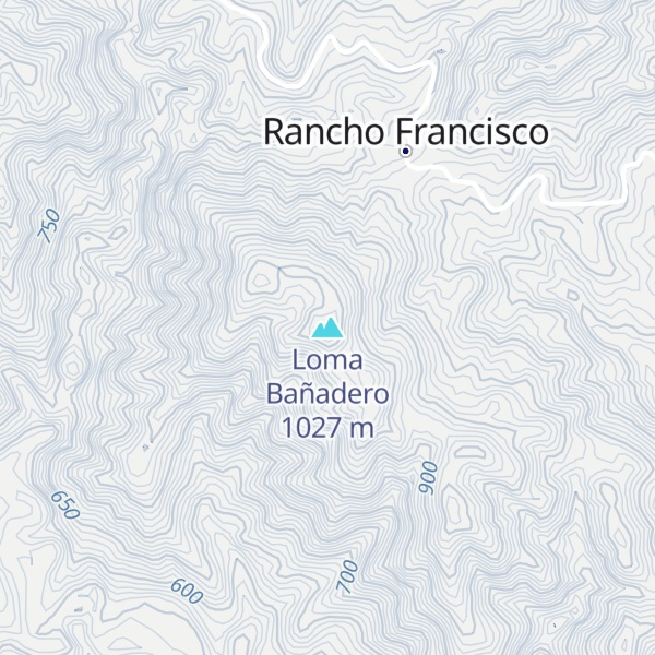 Map of Loma Bañadero